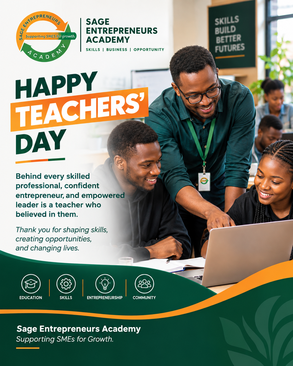 Happy Teachers’ Day from Sage Entrepreneurs Academy